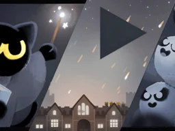 Doodle Halloween Momo Cat : Academy browser game