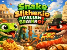 Snake Slither.io Italian Brainrot browser game