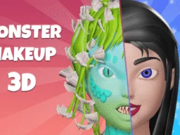 Monster Makeup 3D browser game