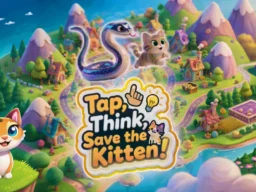 Tap, Think, Save the Kitten! browser game