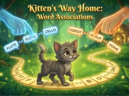Kitten’s Way Home: Word Associations browser game