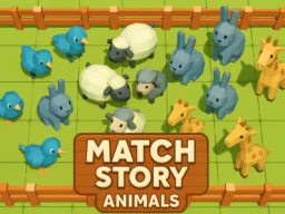 Match Story : Animals browser game