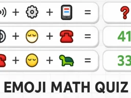 Emoji Math Quiz browser game