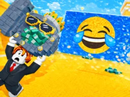 Obby Saves Brainrots from Tsunami browser game