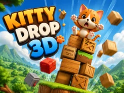 Kitty Drop 3D browser game