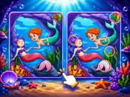 Spot The Difference Mystic Mermaids browser game
