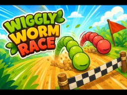 Wiggly Worm Race browser game