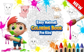remote gamepix easy animal coloring book for kids cover png